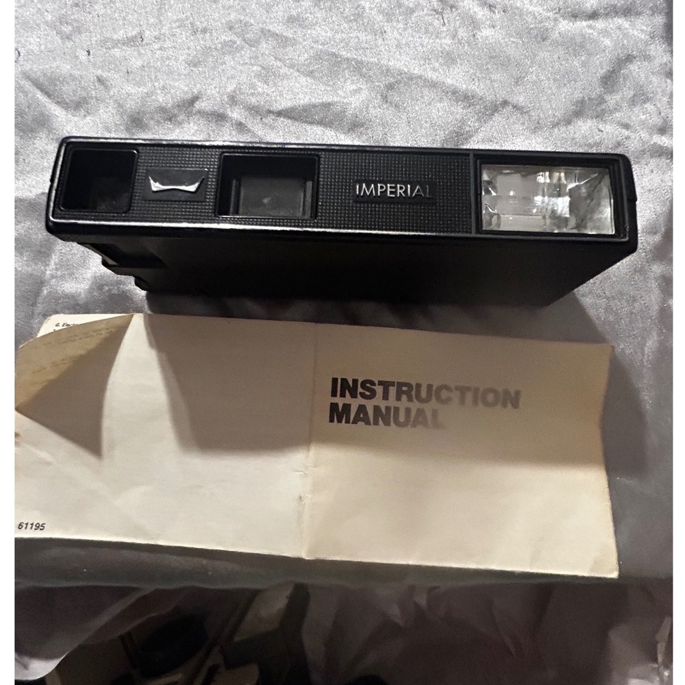 Imperial Tele-Permalite 110 Vintage Pocket Film Camera with Flash and Manual